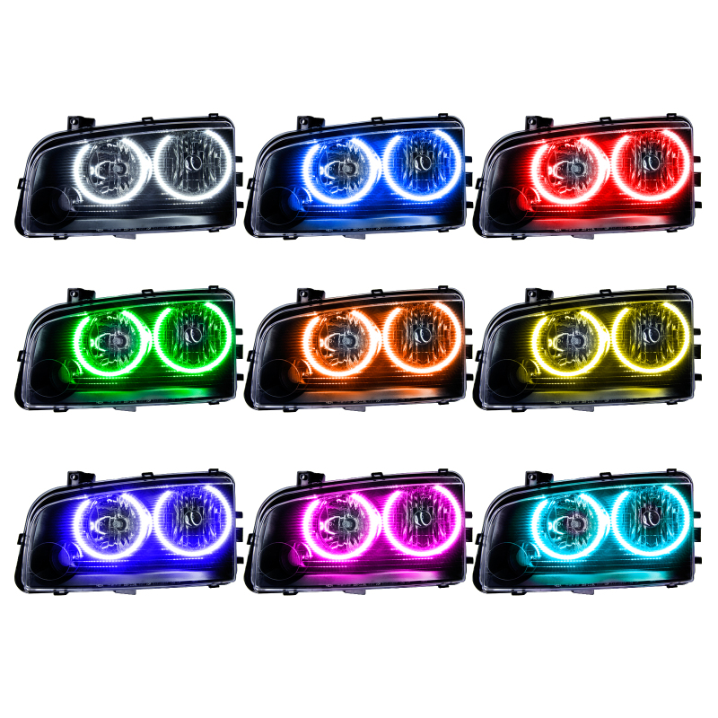 Picture of Oracle 05-10 Dodge Charger SMD HL (Non-HID) - ColorSHIFT w/ Simple Controller