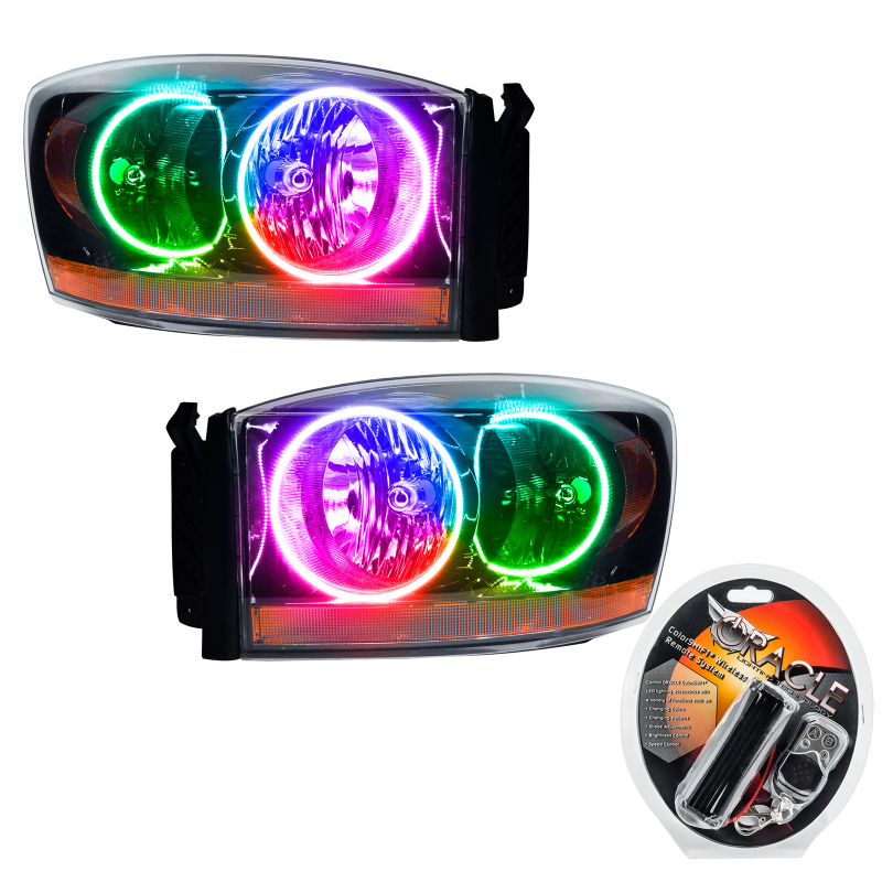 Picture of Oracle 06 Dodge Ram SMD HL - Black - ColorSHIFT