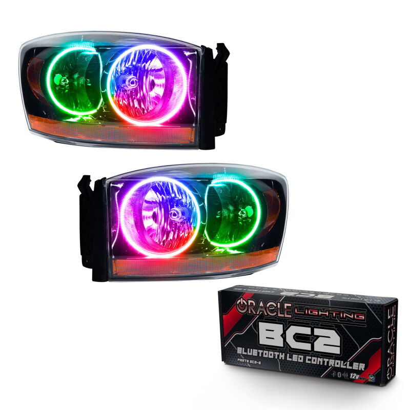 Picture of Oracle 06 Dodge Ram SMD HL - Black - ColorSHIFT w/ BC1 Controller