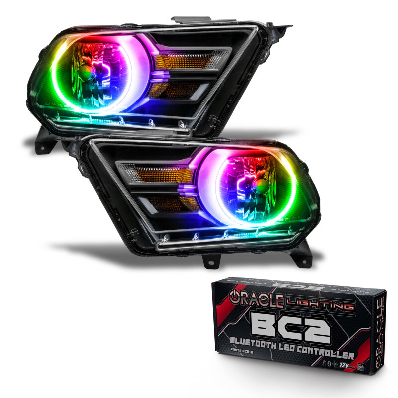 Picture of Oracle 10-14 Ford Mustang HL (Non-HID) - ColorSHIFT w/ BC1 Controller