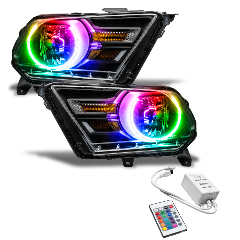 Picture of Oracle 10-14 Ford Mustang HL (Non-HID) - ColorSHIFT w/ Simple Controller