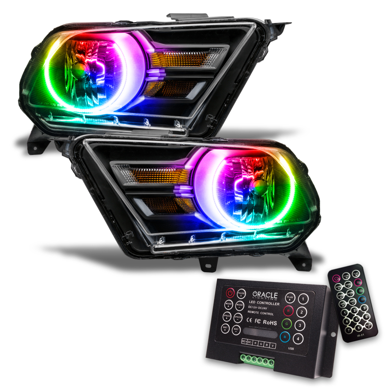 Picture of Oracle 10-14 Ford Mustang HL (Non-HID) - ColorSHIFT w/ 2.0 Controller