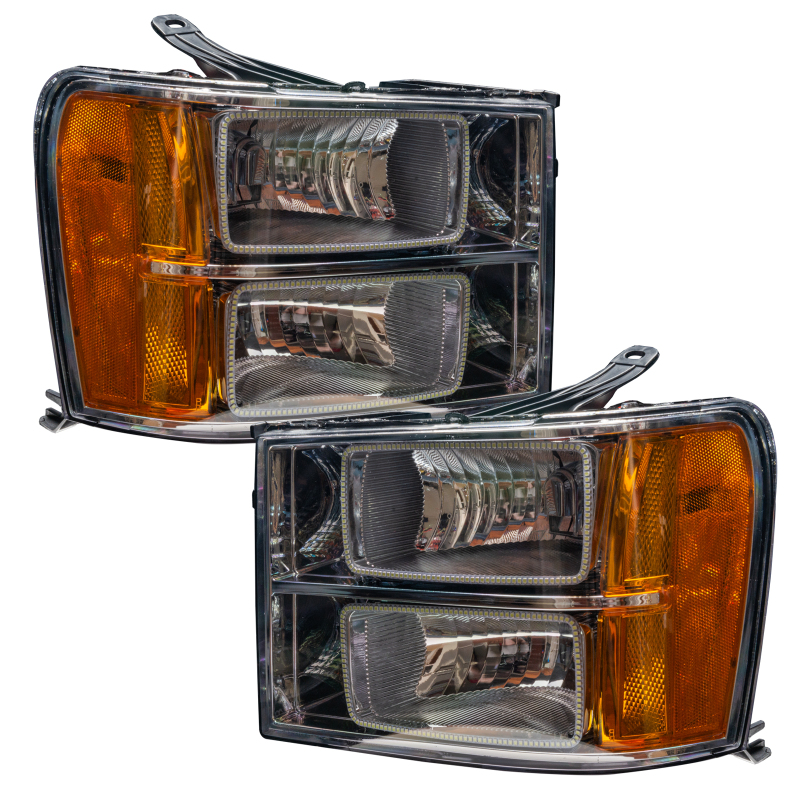 Picture of Oracle 07-13 GMC Sierra SMD HL - Square Ring Design - ColorSHIFT w/o Controller