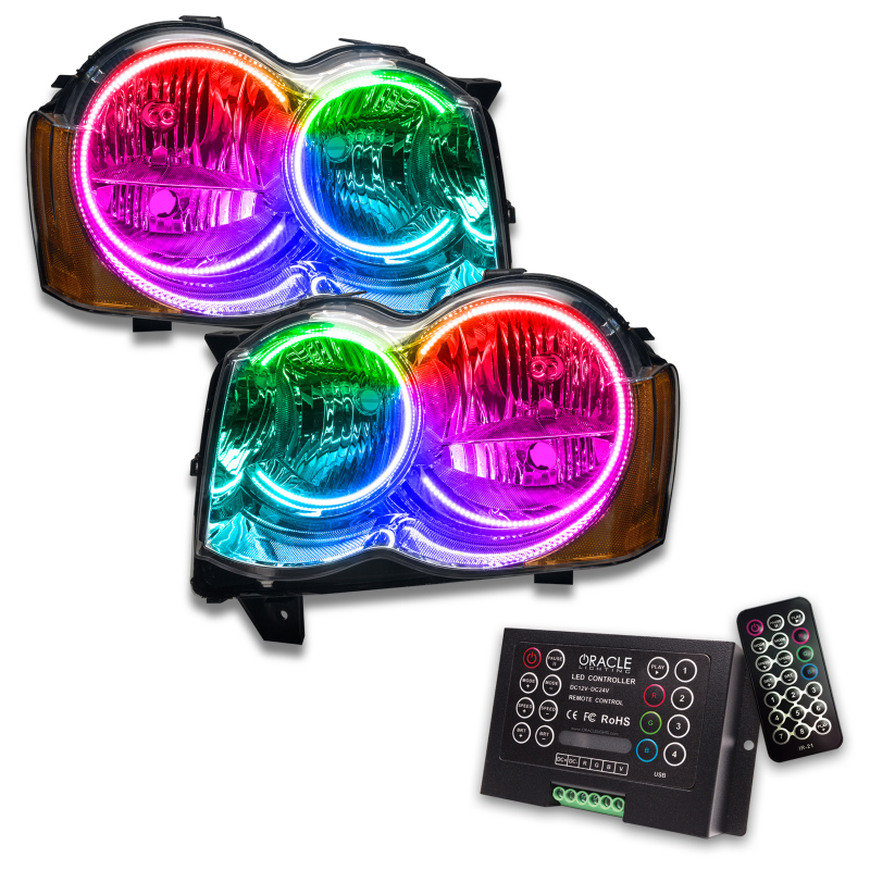 Picture of Oracle 08-10 Jeep Grand Cherokee SMD HL (Non-HID) - ColorSHIFT w/ 2.0 Controller