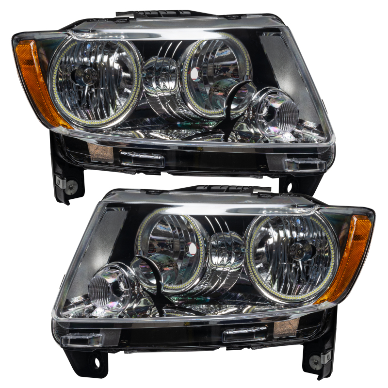 Picture of Oracle 11-13 Jeep Grand Cherokee SMD HL (Non-HID) - Chrome - ColorSHIFT w/o Controller