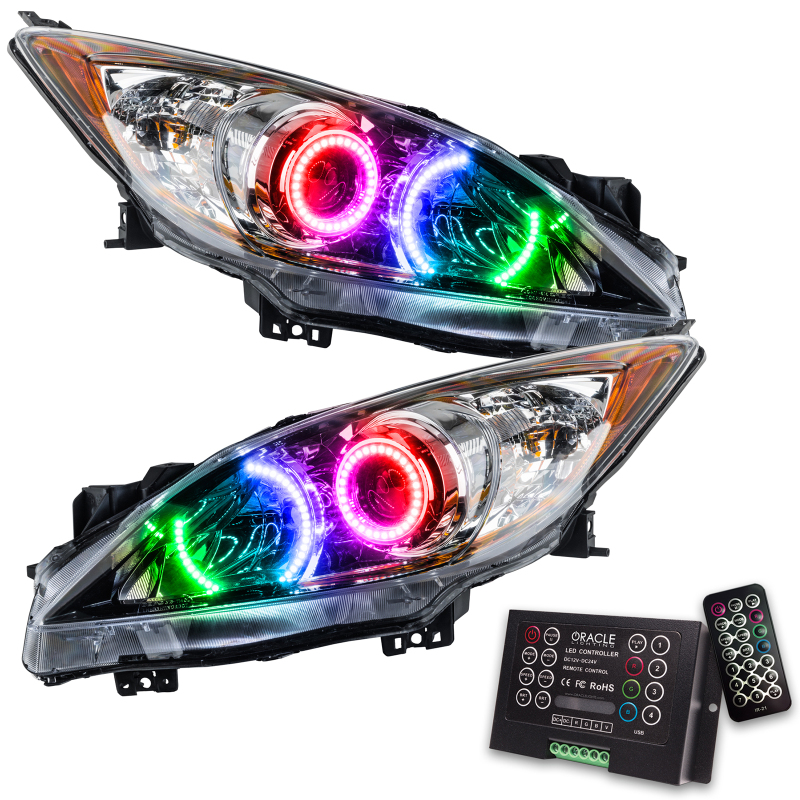 Picture of Oracle 10-13 Mazda 3 SMD HL - Halogen - ColorSHIFT w/ 2.0 Controller
