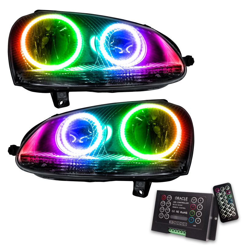 Picture of Oracle 06-10 Volkswagen Jetta SMD HL - Chrome - ColorSHIFT w/ 2.0 Controller