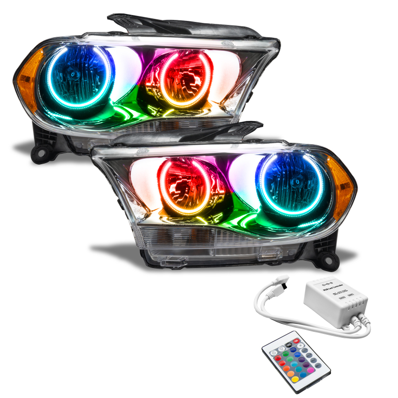 Picture of Oracle 11-13 Dodge Durango SMD HL Halogen - Chrome - ColorSHIFT w/ Simple Controller