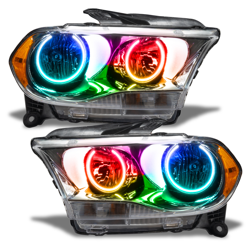 Picture of Oracle 11-13 Dodge Durango SMD HL Halogen - Chrome - ColorSHIFT w/o Controller