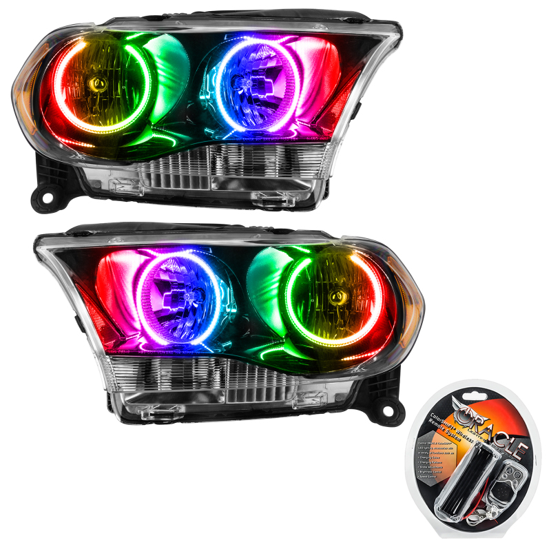 Picture of Oracle 11-13 Dodge Durango SMD HL Halogen - Black - ColorSHIFT