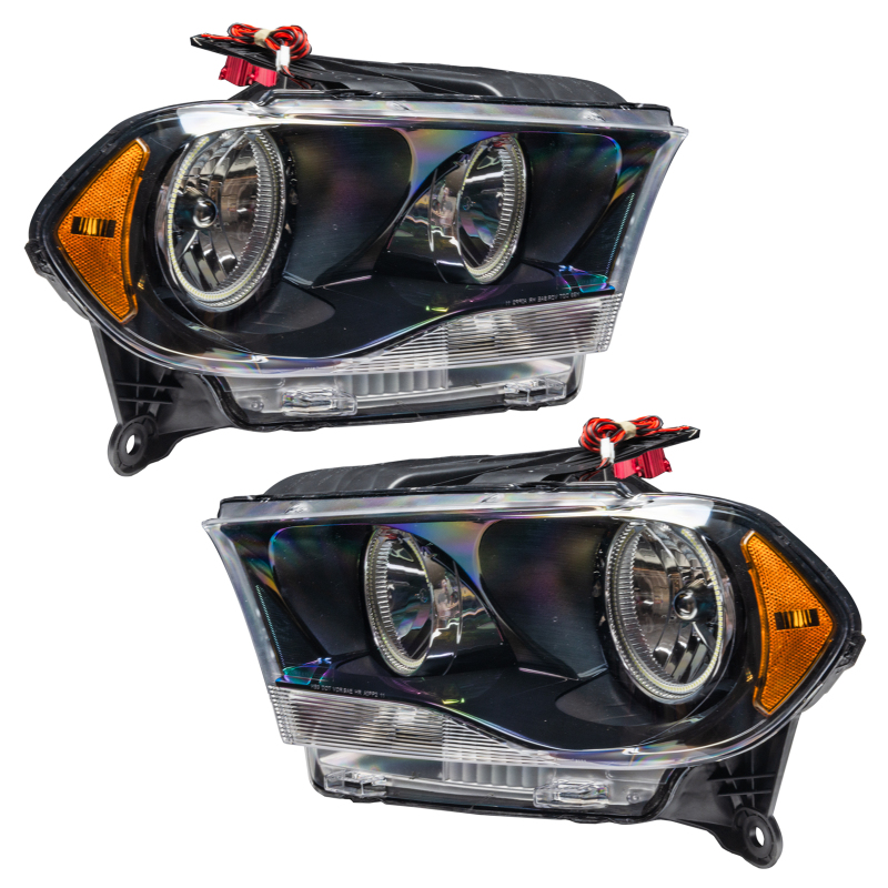Picture of Oracle 11-13 Dodge Durango SMD HL Halogen - Black - ColorSHIFT w/ 2.0 Controller