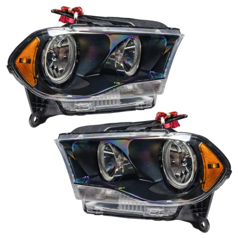 Picture of Oracle 11-13 Dodge Durango SMD HL Halogen - Black - ColorSHIFT w/ BC1 Controller