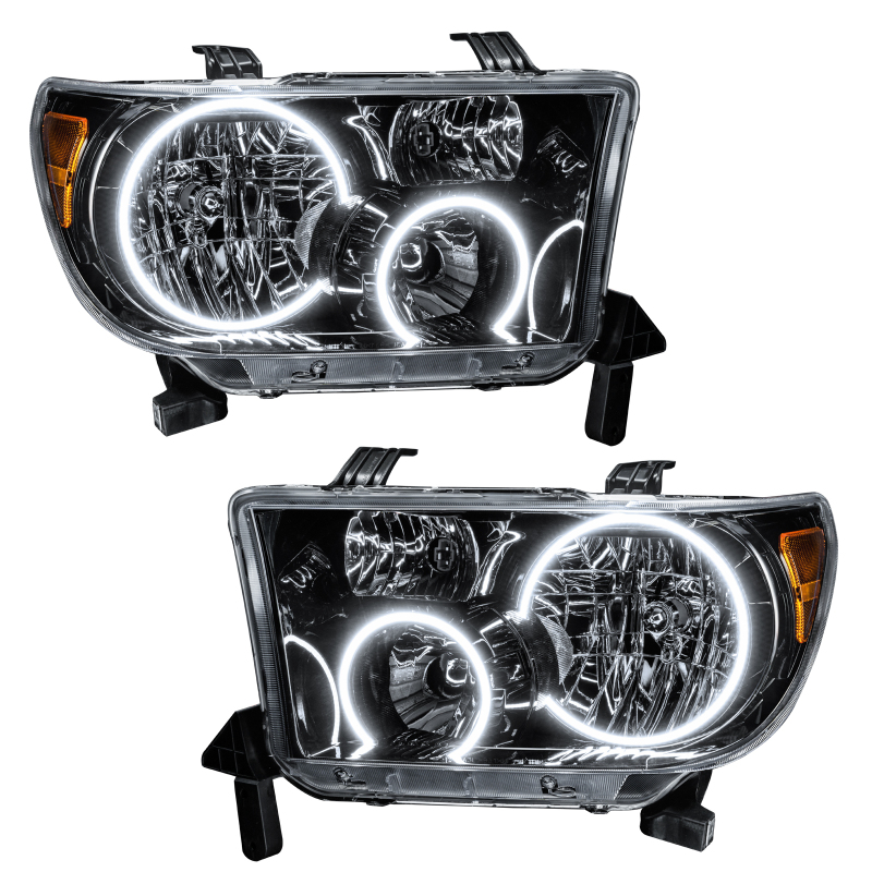Picture of Oracle 07-11 Toyota Tundra Pre-Assembled Headlights - Black Housing - White