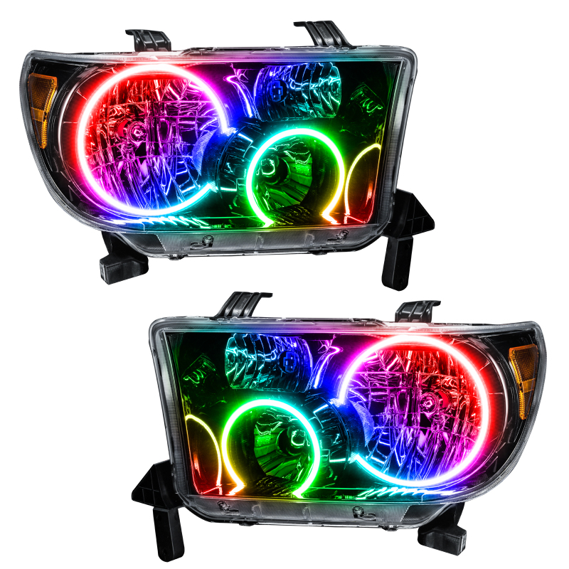 Picture of Oracle 07-11 Toyota Tundra Pre-Assembled Headlights - Black Housing - w/o Controller
