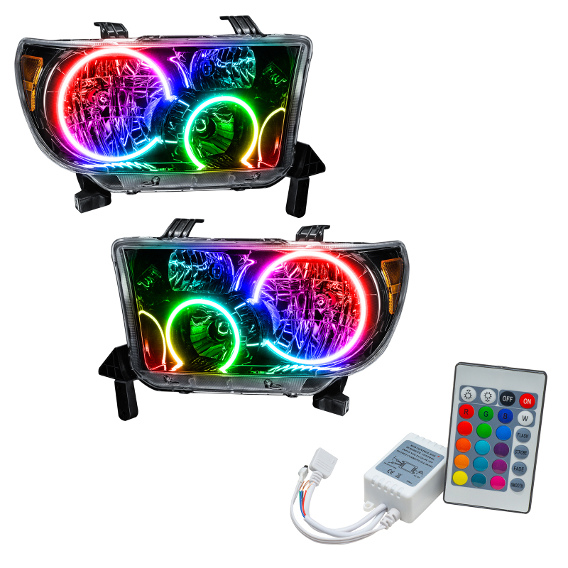 Picture of Oracle 07-11 Toyota Tundra Pre-Assembled Headlights- Blk Housing - w/ Simple Controller