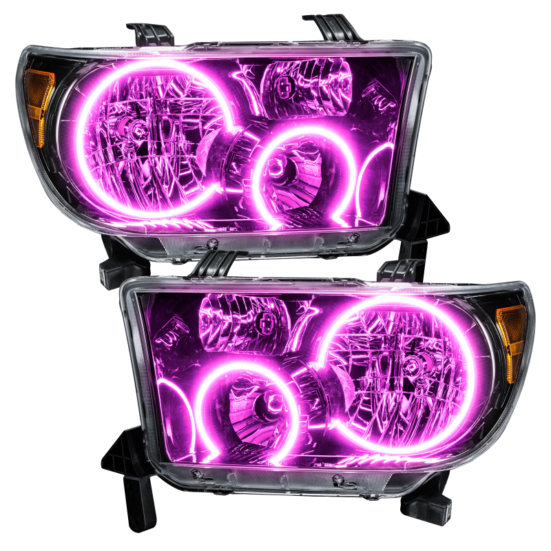 Picture of Oracle 07-11 Toyota Tundra Pre-Assembled Headlights - Black Housing - w/ BC1 Controller