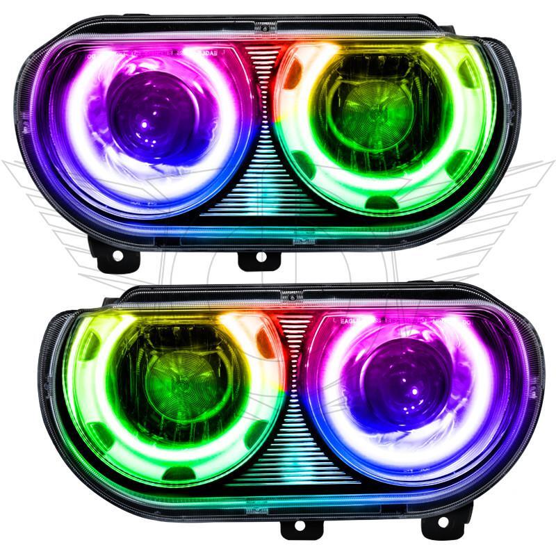 Picture of Oracle 08-14 Dodge Challenger SMD HL (HID Style) - ColorSHIFT Dynamic