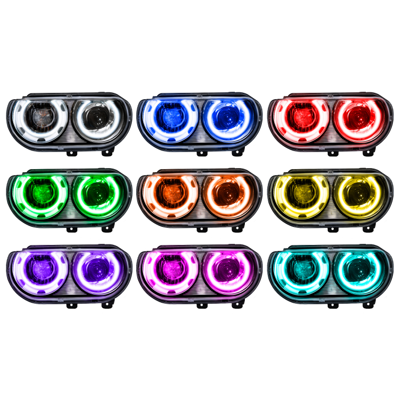 Picture of Oracle 08-14 Dodge Challenger SMD HL (HID Style) - ColorSHIFT w/o Controller