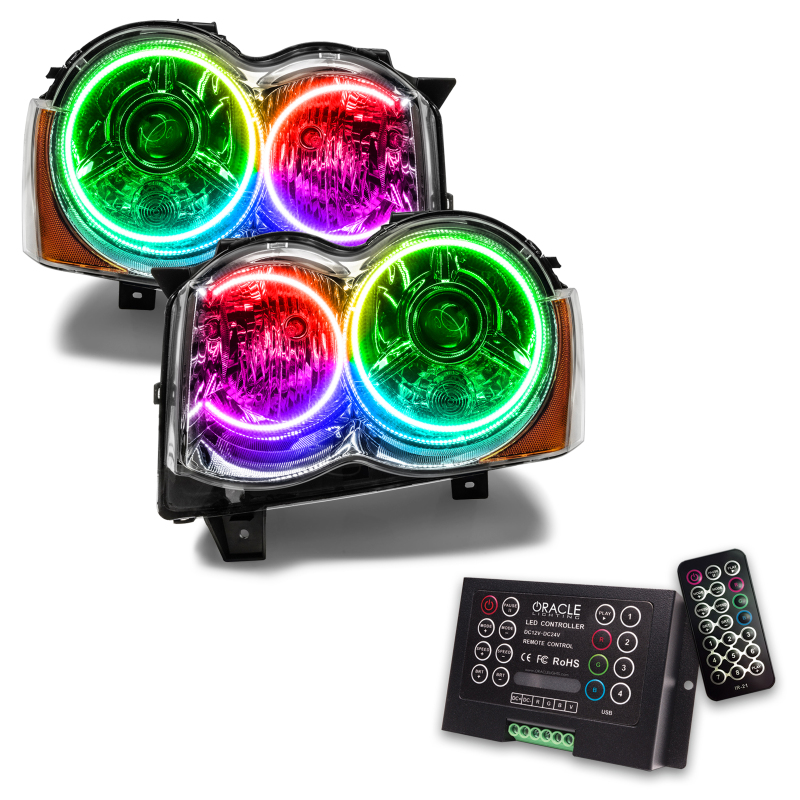 Picture of Oracle 08-10 Jeep Grand Cherokee SMD HL - HID - ColorSHIFT w/ 2.0 Controller