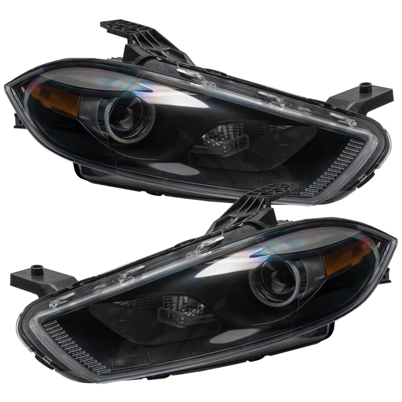 Picture of Oracle 13-14 Dodge Dart (HID Style) SMD HL - Black - ColorSHIFT w/ 2.0 Controller