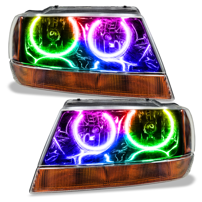 Picture of Oracle 99-04 Jeep Grand Cherokee SMD HL - Black - ColorSHIFT w/o Controller