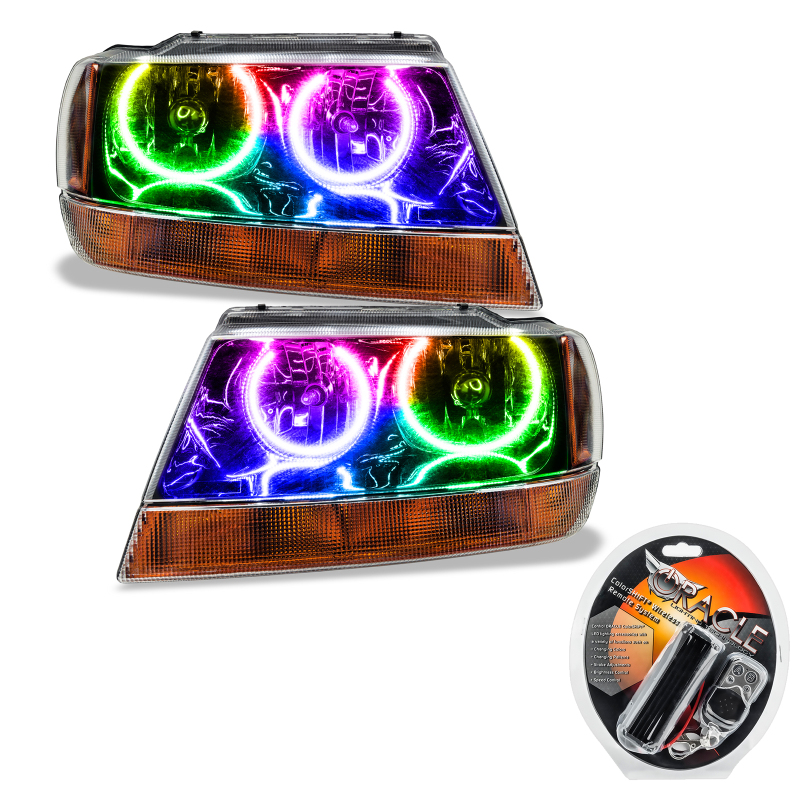 Picture of Oracle 99-04 Jeep Grand Cherokee SMD HL - Black - ColorSHIFT