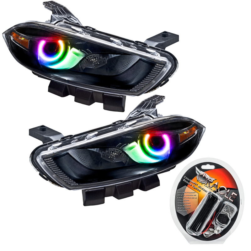 Picture of Oracle 13-16 Dodge Dart SMD HL - Black - Halogen - ColorSHIFT