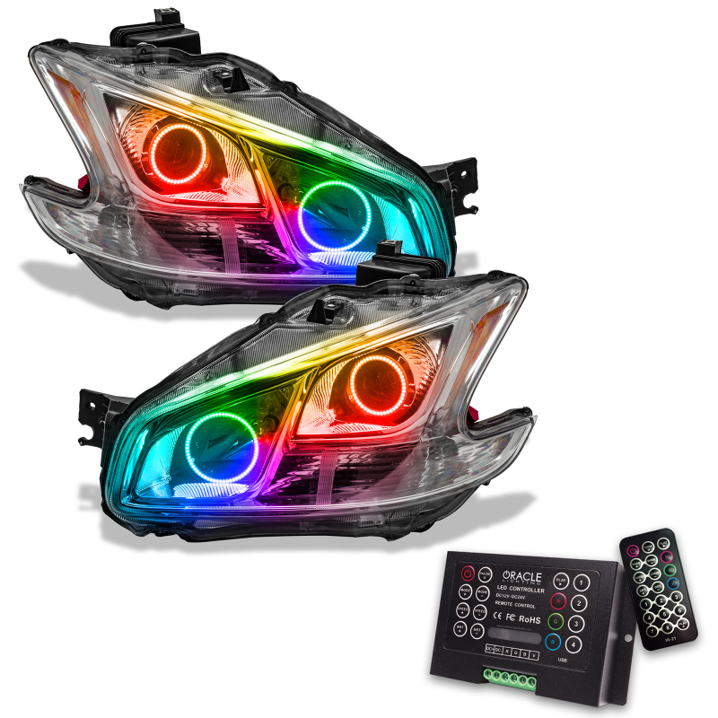 Picture of Oracle 09-13 Nissan Maxima SMD HL (Non-HID)-Chrome - ColorSHIFT w/ 2.0 Controller