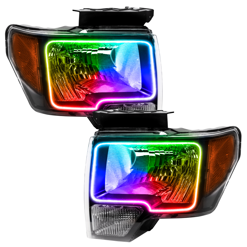 Picture of Oracle 09-14 Ford F-150 LED HL - Black - ColorSHIFT w/o Controller
