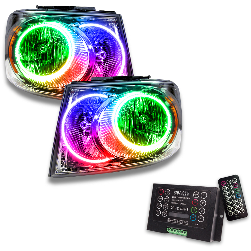 Picture of Oracle 07-09 Dodge Durango SMD HL - Chrome - ColorSHIFT w/ 2.0 Controller