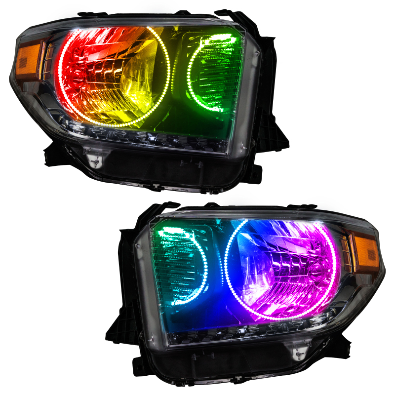 Picture of Oracle 14-17 Toyota Tundra SMD HL - Dual Halo Kit - ColorSHIFT w/o Controller