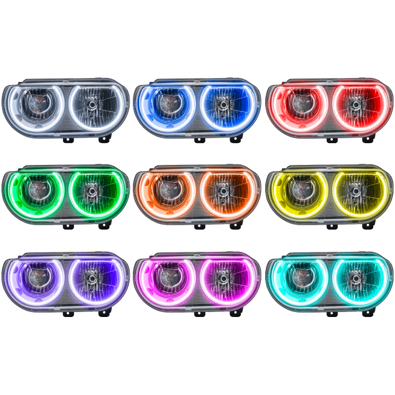 Picture of Oracle 08-14 Dodge Challenger SMD HL (Non-HID) - ColorSHIFT w/ BC1 Controller