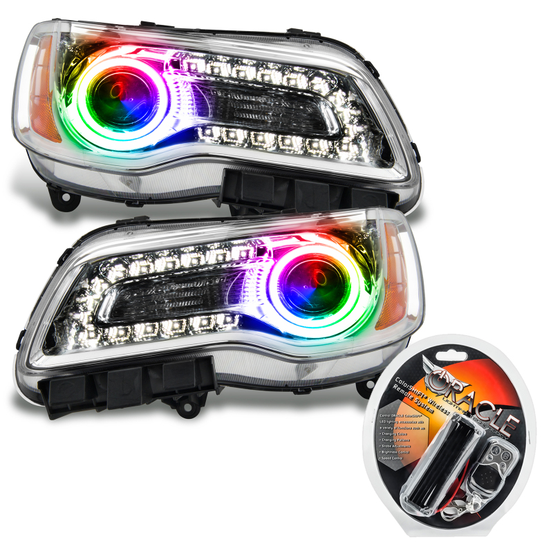 Picture of Oracle 11-14 Chrysler 300C SMD HL - Chrome - NON HID - ColorSHIFT