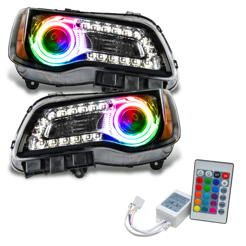 Picture of Oracle 11-14 Chrysler 300C SMD HL - Black - NON HID - ColorSHIFT w/ Simple Controller