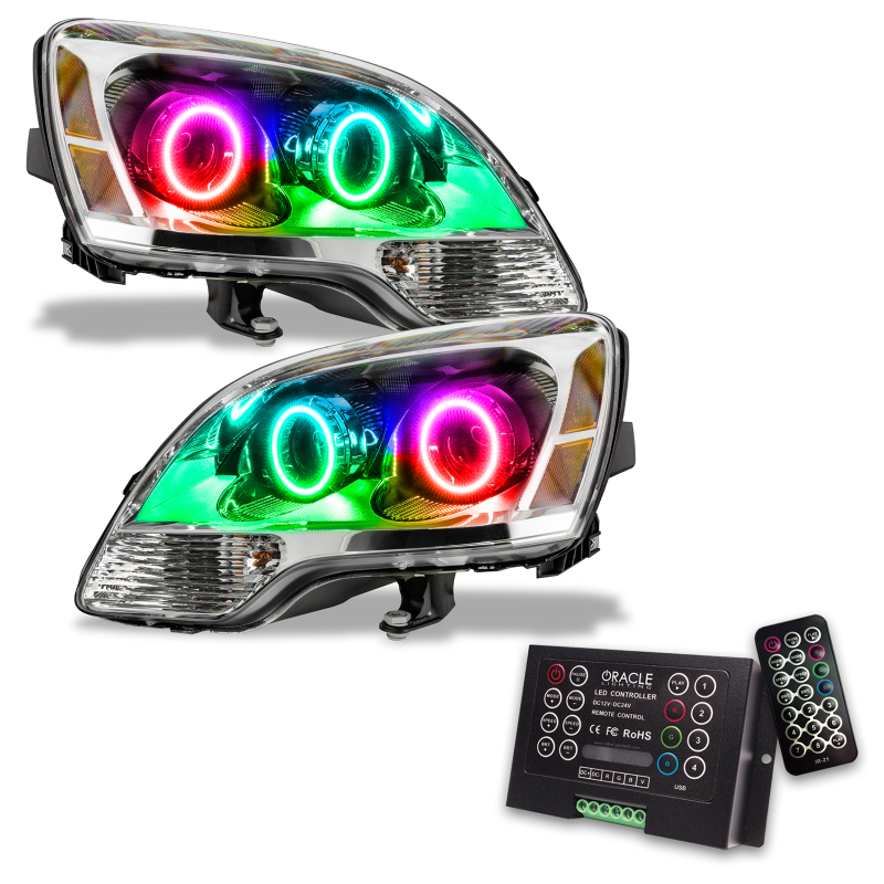 Picture of Oracle 08-12 GMC Acadia SMD HL - 2nd Design - Halogen - ColorSHIFT w/ 2.0 Controller
