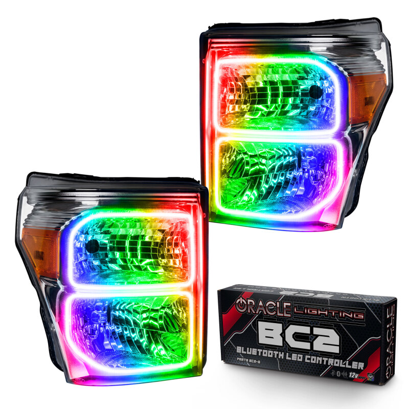 Picture of Oracle 11-16 Ford F250/350 LED HL - ColorSHIFT w/ BC1 Controller