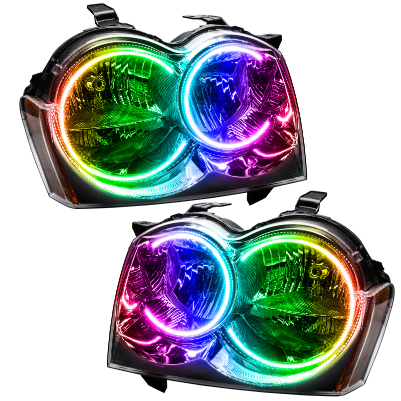 Picture of Oracle 05-07 Jeep Grand Cherokee SMD HL (Non-HID) - ColorSHIFT w/ 2.0 Controller