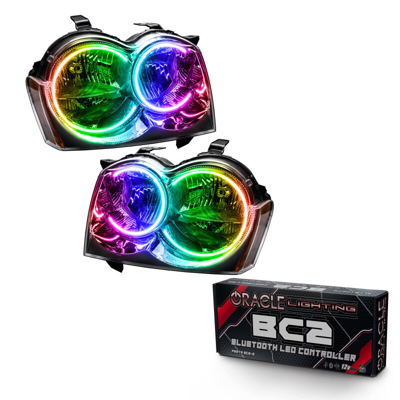 Picture of Oracle 05-07 Jeep Grand Cherokee SMD HL (Non-HID) - ColorSHIFT w/ BC1 Controller