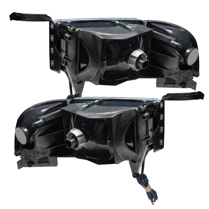 Picture of Oracle 94-02 Dodge Ram Pre-Assembled Halo Headlights - ColorSHIFT w/ 2.0 Controller