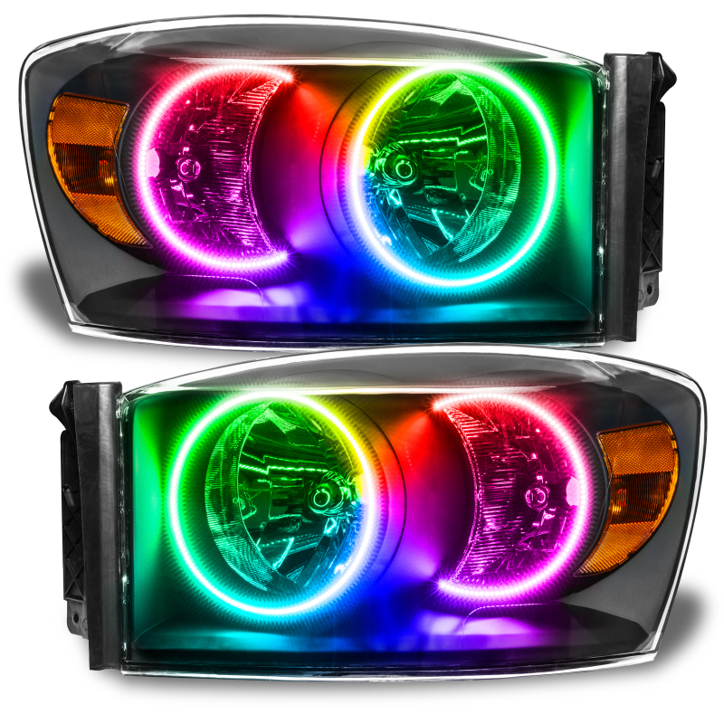 Picture of Oracle 07-08 Dodge Ram SMD HL - Black - ColorSHIFT w/o Controller