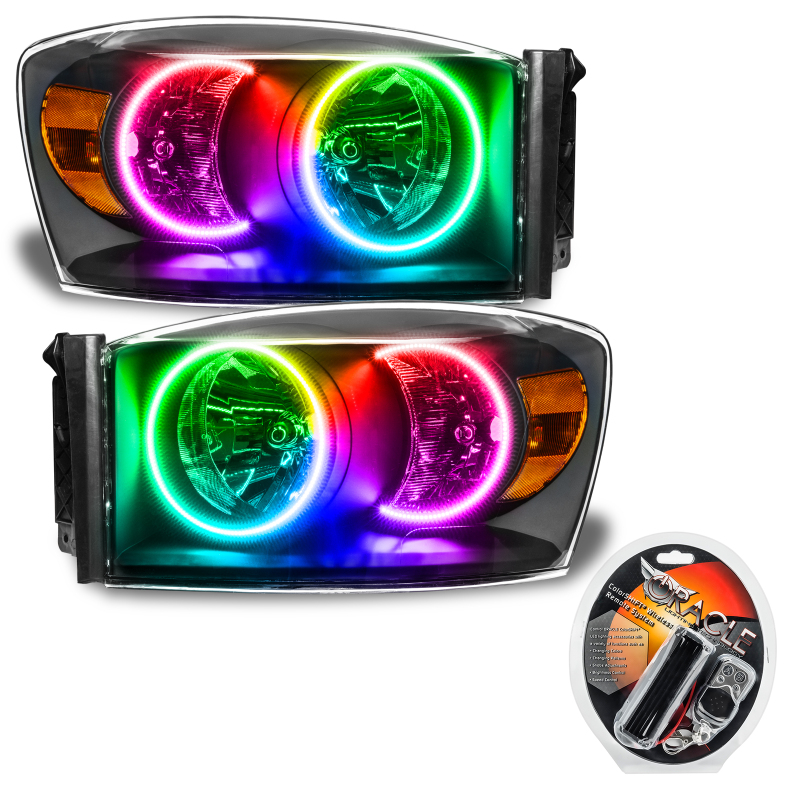 Picture of Oracle 07-08 Dodge Ram SMD HL - Black - ColorSHIFT