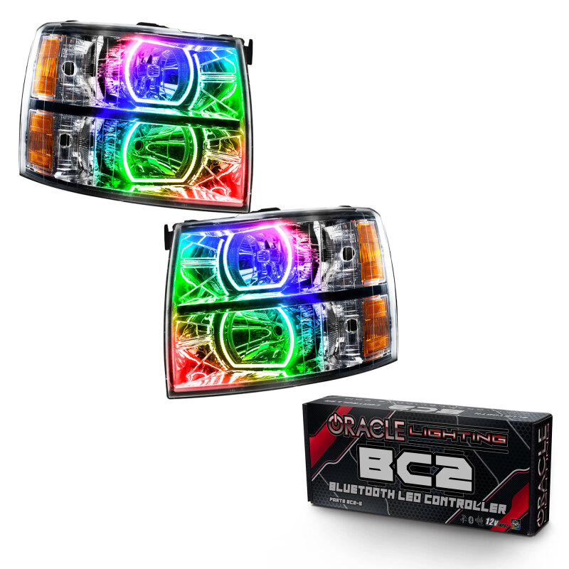 Picture of Oracle 07-13 Chevrolet Silverado SMD HL - Square - ColorSHIFT w/ BC1 Controller