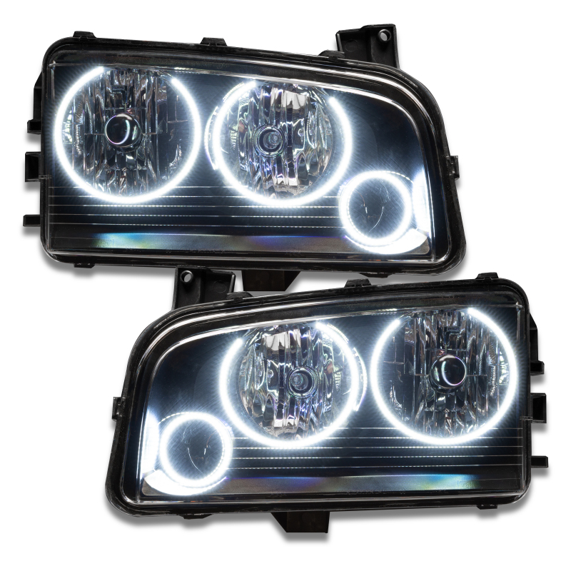 Picture of Oracle 05-10 Dodge Charger SMD HL (Non-HID) - Triple Halo - White