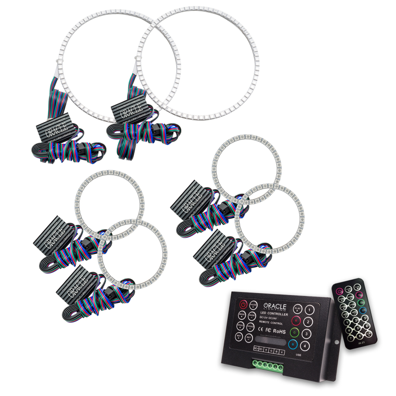 Picture of Oracle Nissan Frontier 01-04 Halo Kit - Triple - ColorSHIFT w/ 2.0 Controller