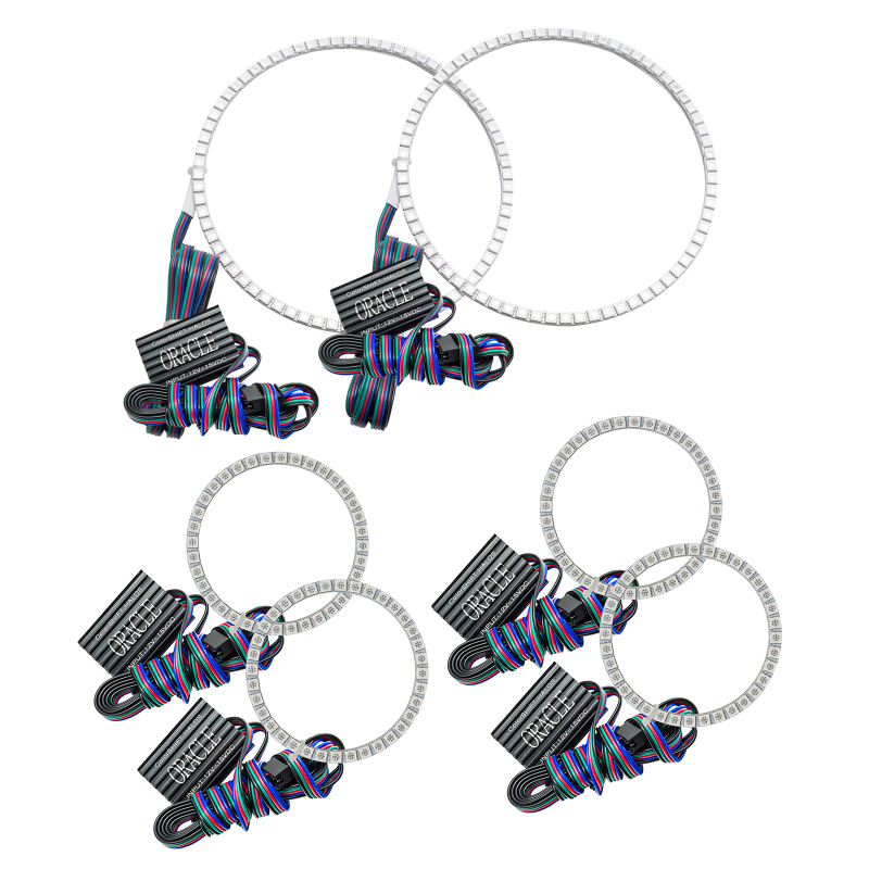 Picture of Oracle Nissan Frontier 01-04 Halo Kit - Triple - ColorSHIFT w/o Controller