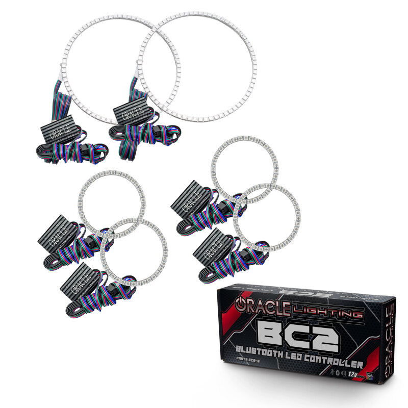 Picture of Oracle Nissan Frontier 01-04 Halo Kit - Triple - ColorSHIFT w/ BC1 Controller