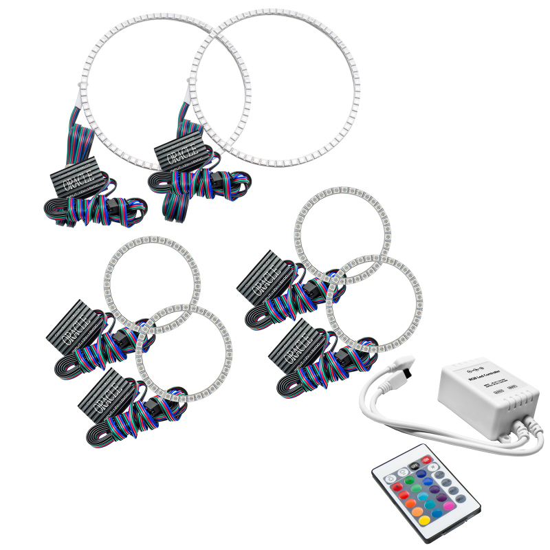 Picture of Oracle Nissan Frontier 01-04 Halo Kit - Triple - ColorSHIFT w/ Simple Controller
