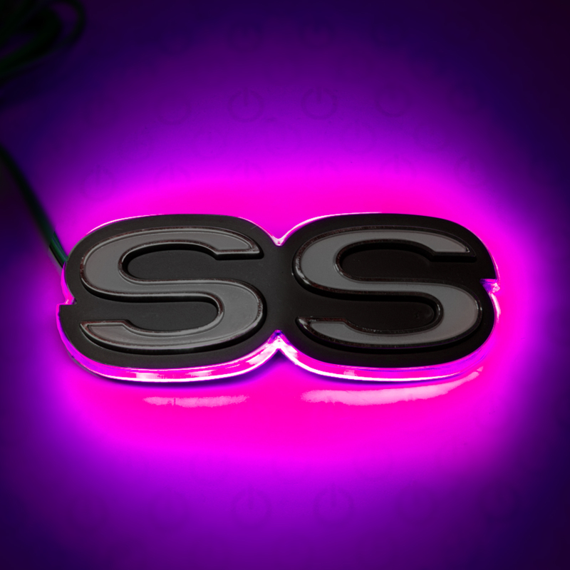 Picture of Oracle Chevrolet Camaro SS Illuminated Emblem - Pink