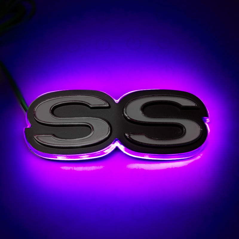 Picture of Oracle Chevrolet Camaro SS Illuminated Emblem - UV/Purple