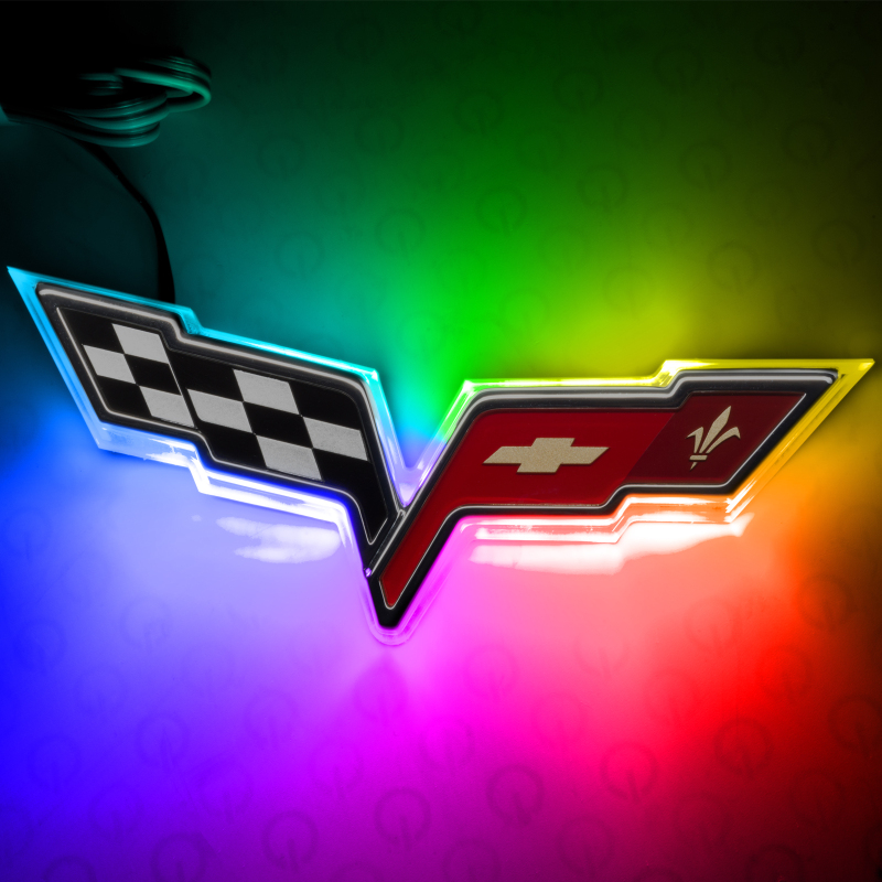 Picture of Oracle Chevrolet Corvette C6 Illuminated Emblem - ColorSHIFT